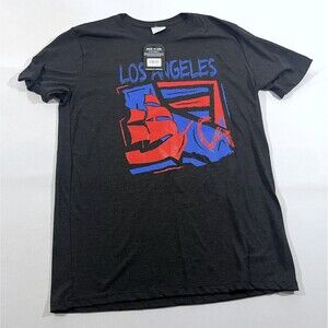 Where I'm From Adult Los Angeles City Black Tee T-Shirt Cotton Poly Sz L NWT